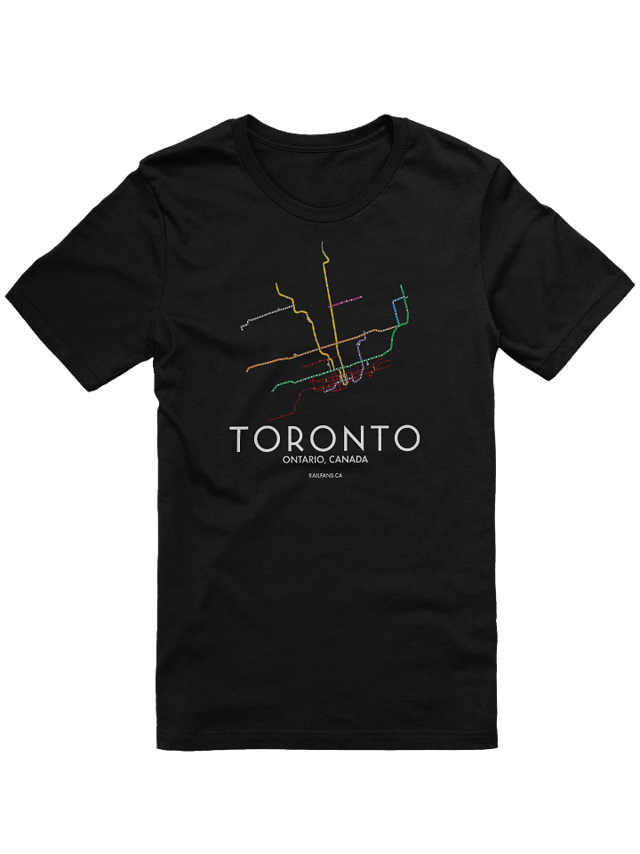The Rail Fans Canada Map T-Shirt - Toronto product image (1)