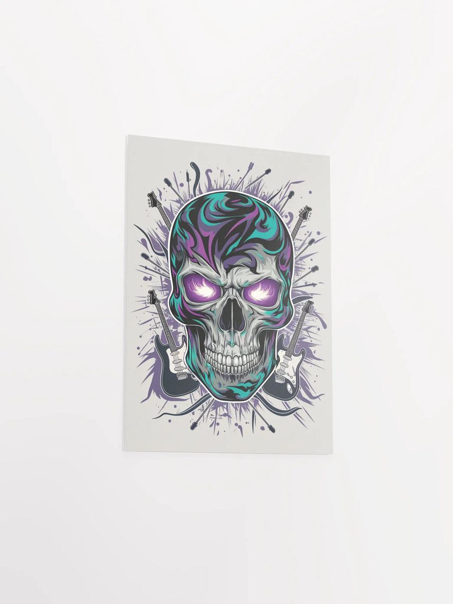 "Skull Shredder: Chaos in Stereo" – Premium Rock Art Poster product image (15)