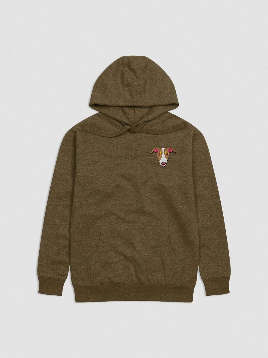 Whippet Dog Face Embroidered Hoodie product image (1)