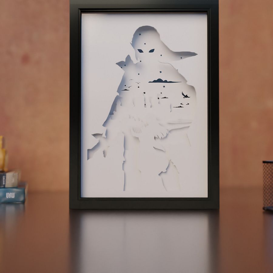 Zelda Lightbox template 2 in 1 - PDF PNG SVG DXF + Video Tutorial product image (6)