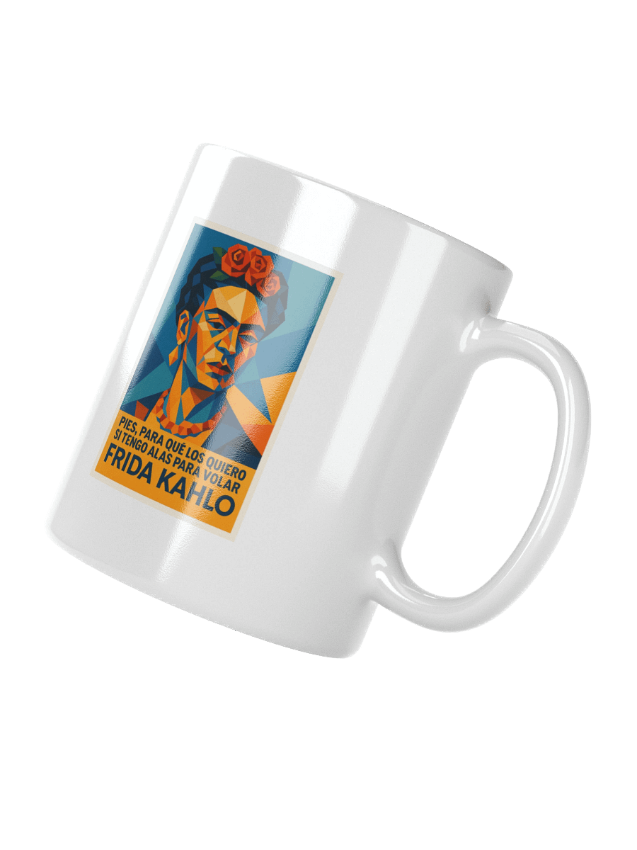 TAZA ultra-premium retrato cubista de Frida Kahlo estilo picasiano moderno product image (7)