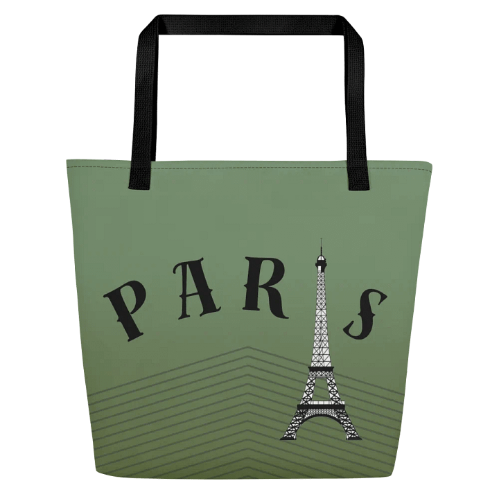 All-Over Print Large Tote Bag w/ Pocket - Paris product image (2)