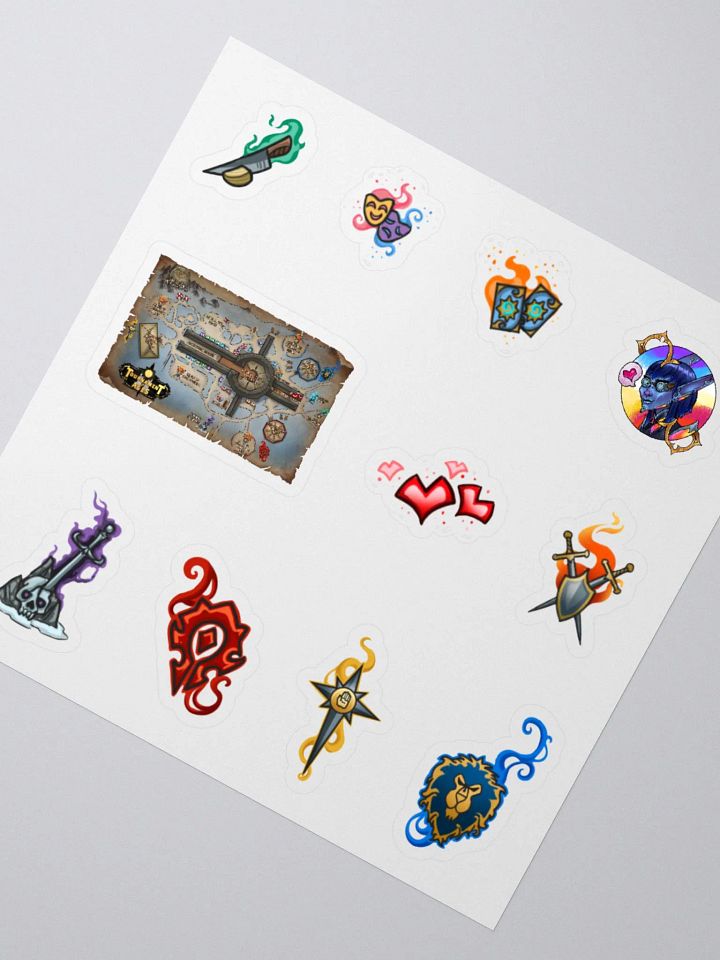 Tournament of Ages - Fairegrounds Map - Map Marker Stickers product image (2)