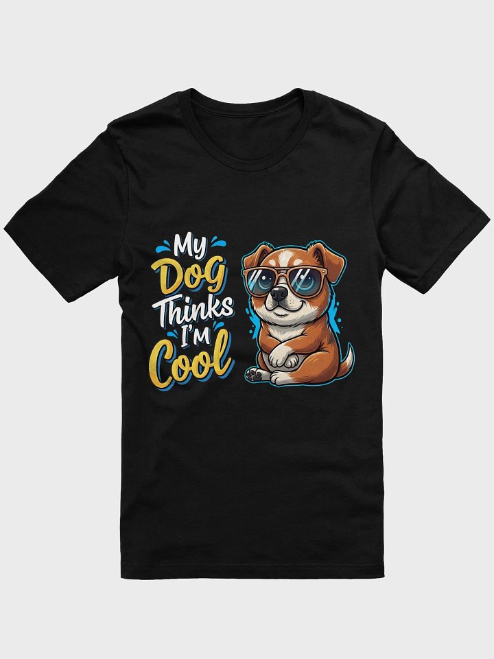 My Dog Thinks I'm Cool – Golden Retriever Cartoon T-Shirt product image (1)