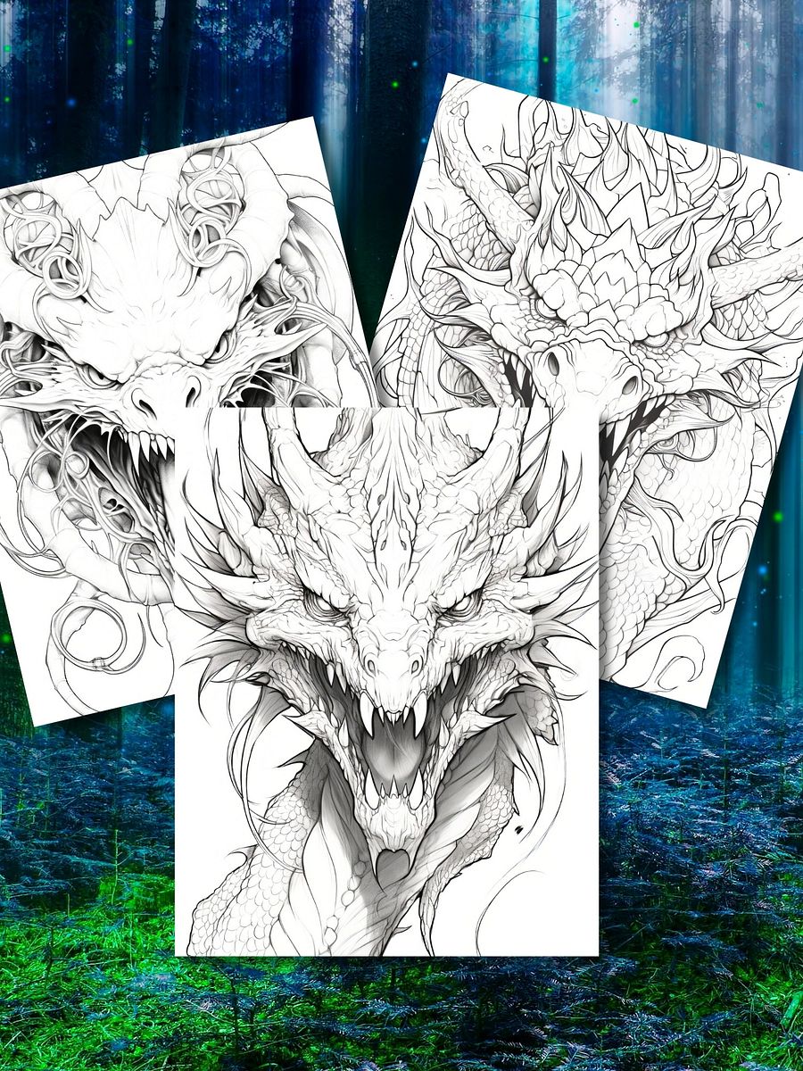 Dragon Coloring Book product image (5)