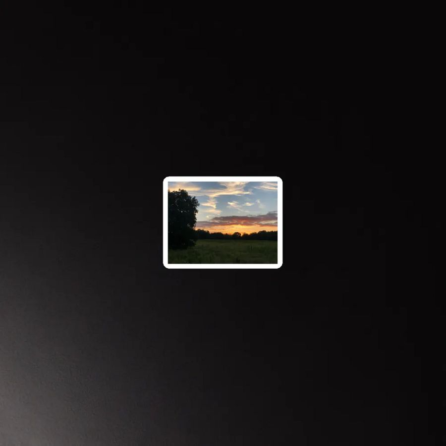 Nature Sunset in the Field Die-Cut Magnet product image (3)