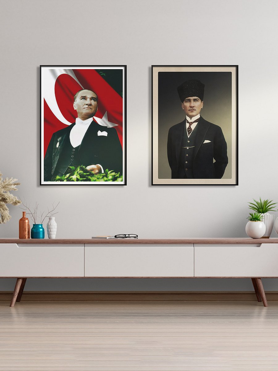 Mustafa Kemal Atatürk photo poster, 1930s — Turkish Leader wall art product image (2)