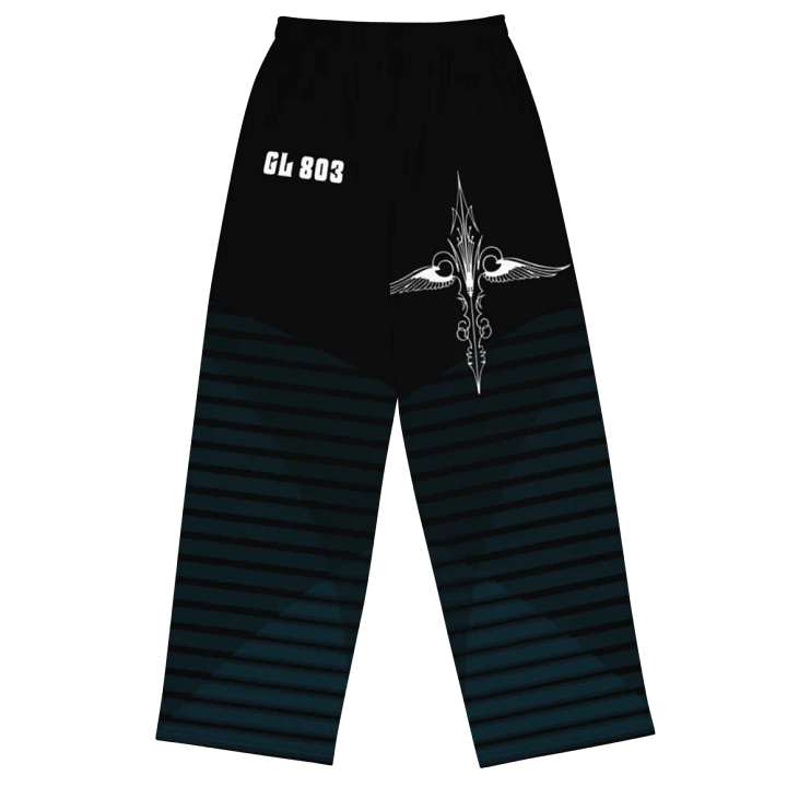 Blk With White 803 Wide Leg Pants product image (1)