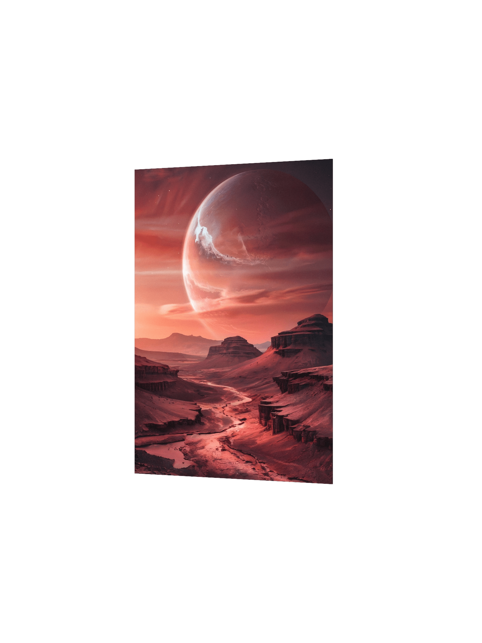 Red Planet - MARS- Landscape Poster – Photorealistic Sci-Fi Cosmic Wall Art product image (3)