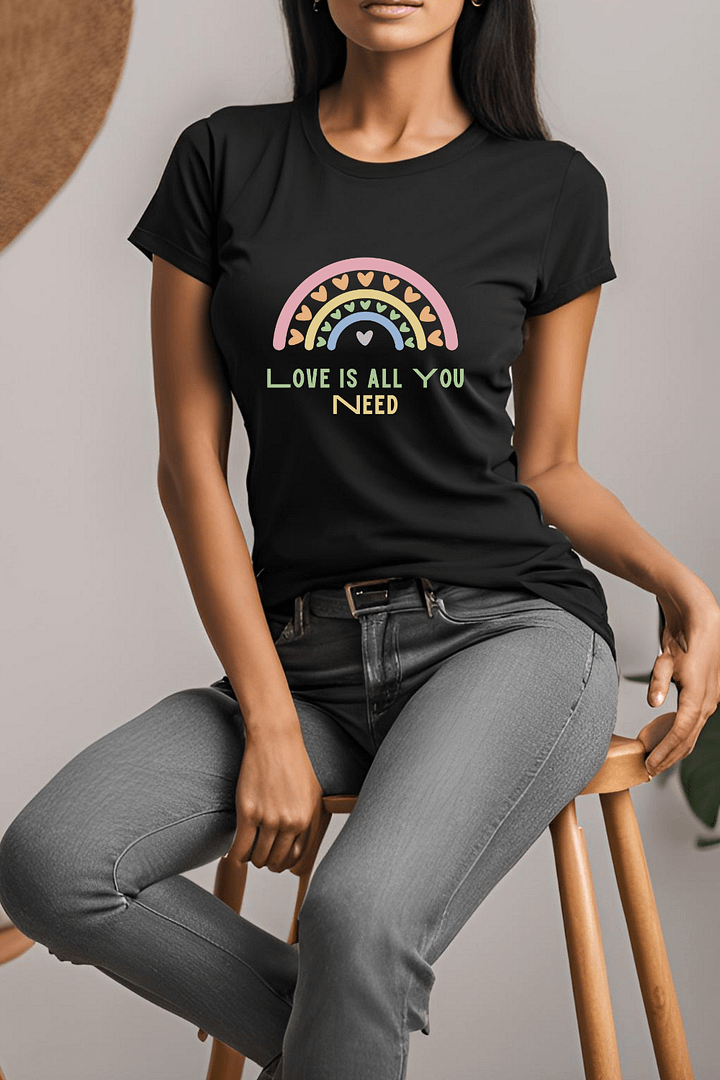 Pastel Love Rainbow T-Shirt product image (1)