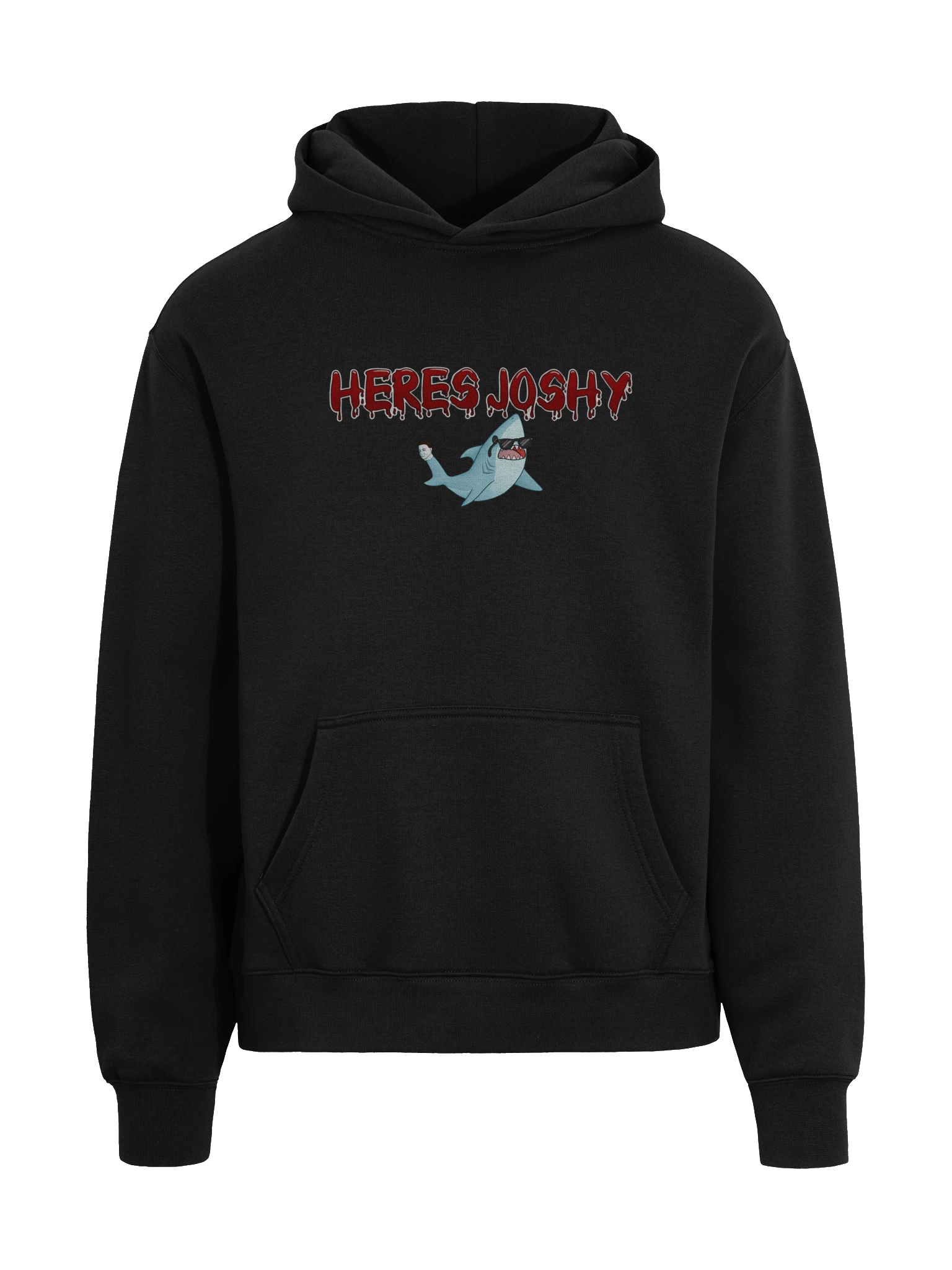 Joshy Shark Black Hoodie product image (3)