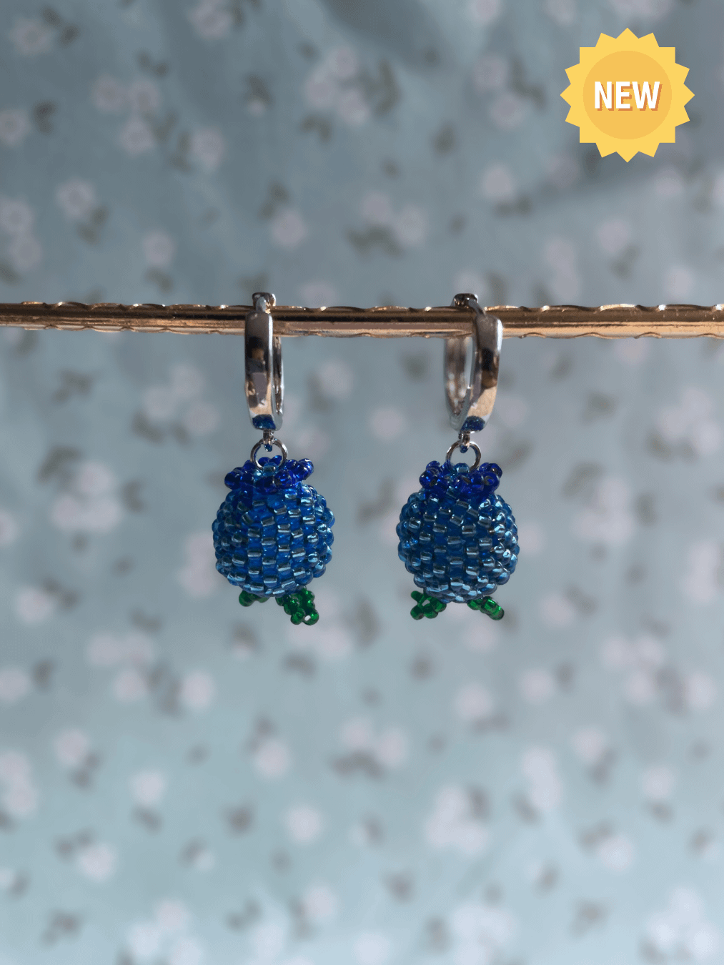 Blueberry Beaded Earrings product image (4)