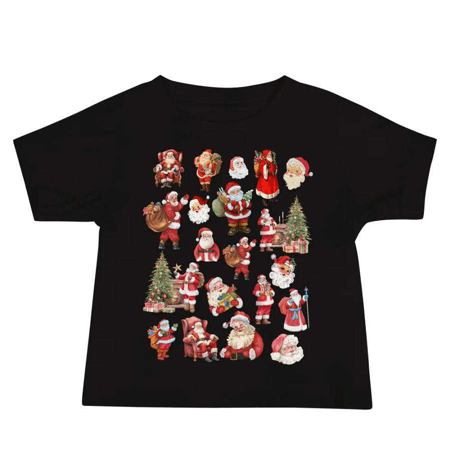 Santa Collage Baby T-Shirt product image (1)