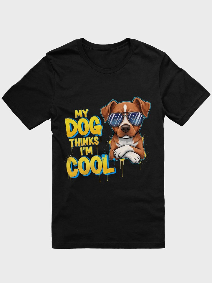 My Dog Thinks I'm Cool – Golden Retriever Cartoon T-Shirt product image (1)