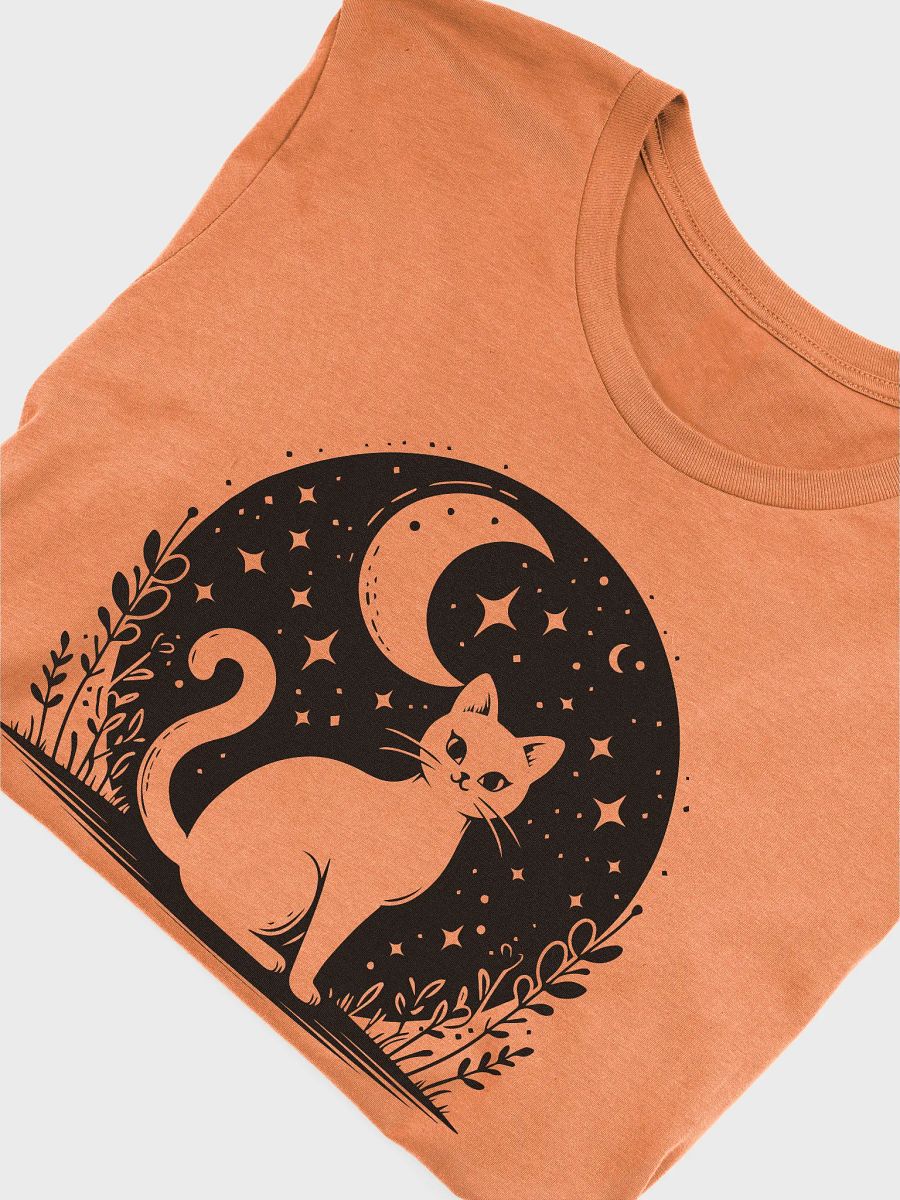 Cat in the Night Supersoft Unisex T-Shirt product image (5)