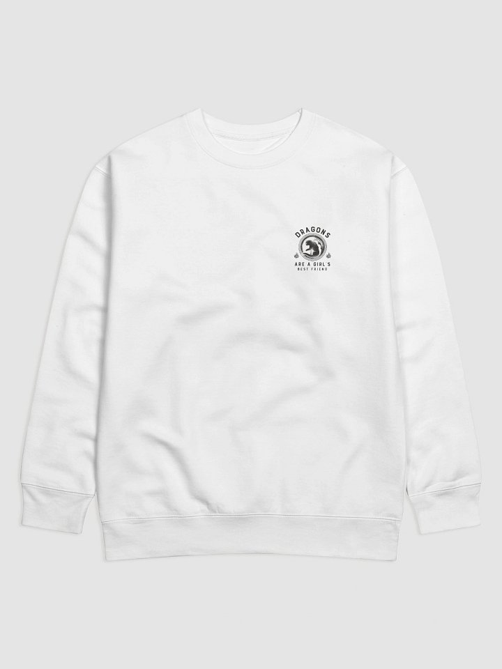 Dragons Are A Girl's Best Friend Dragon Cat Girl Woman Friendship Sweater product image (1)