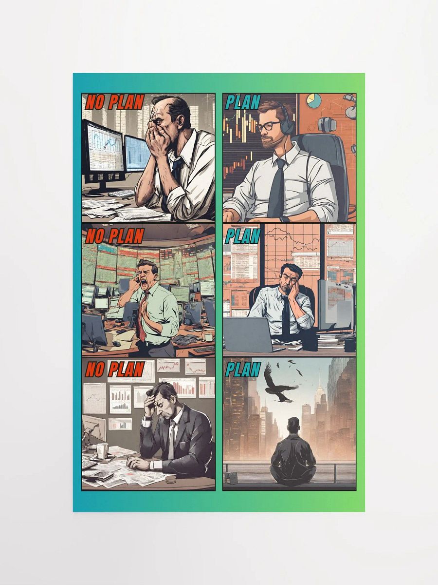 Plan vs No Plan Inspirational Poster product image (4)