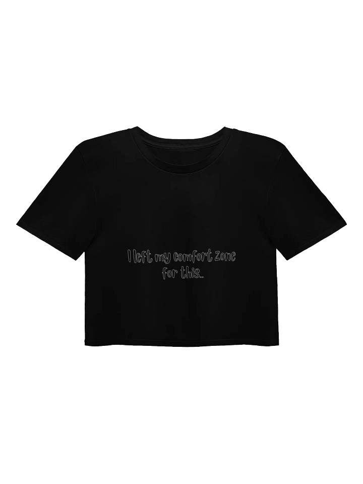 I left my comfort zone for this.. Black Crop Top product image (1)
