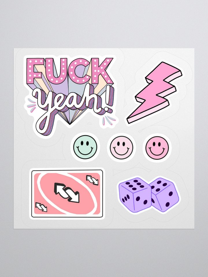 FUCK yeah! Kiss Cut Sticker Pack product image (3)