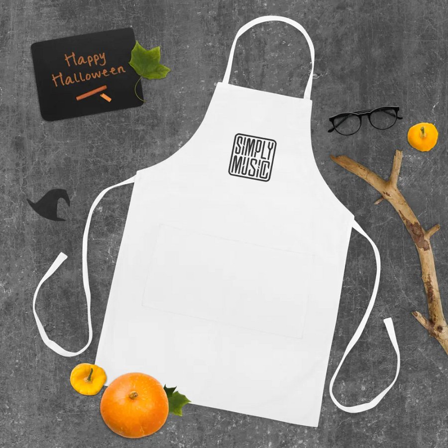 SIMPLY MUSIC Cooking Apron White product image (4)