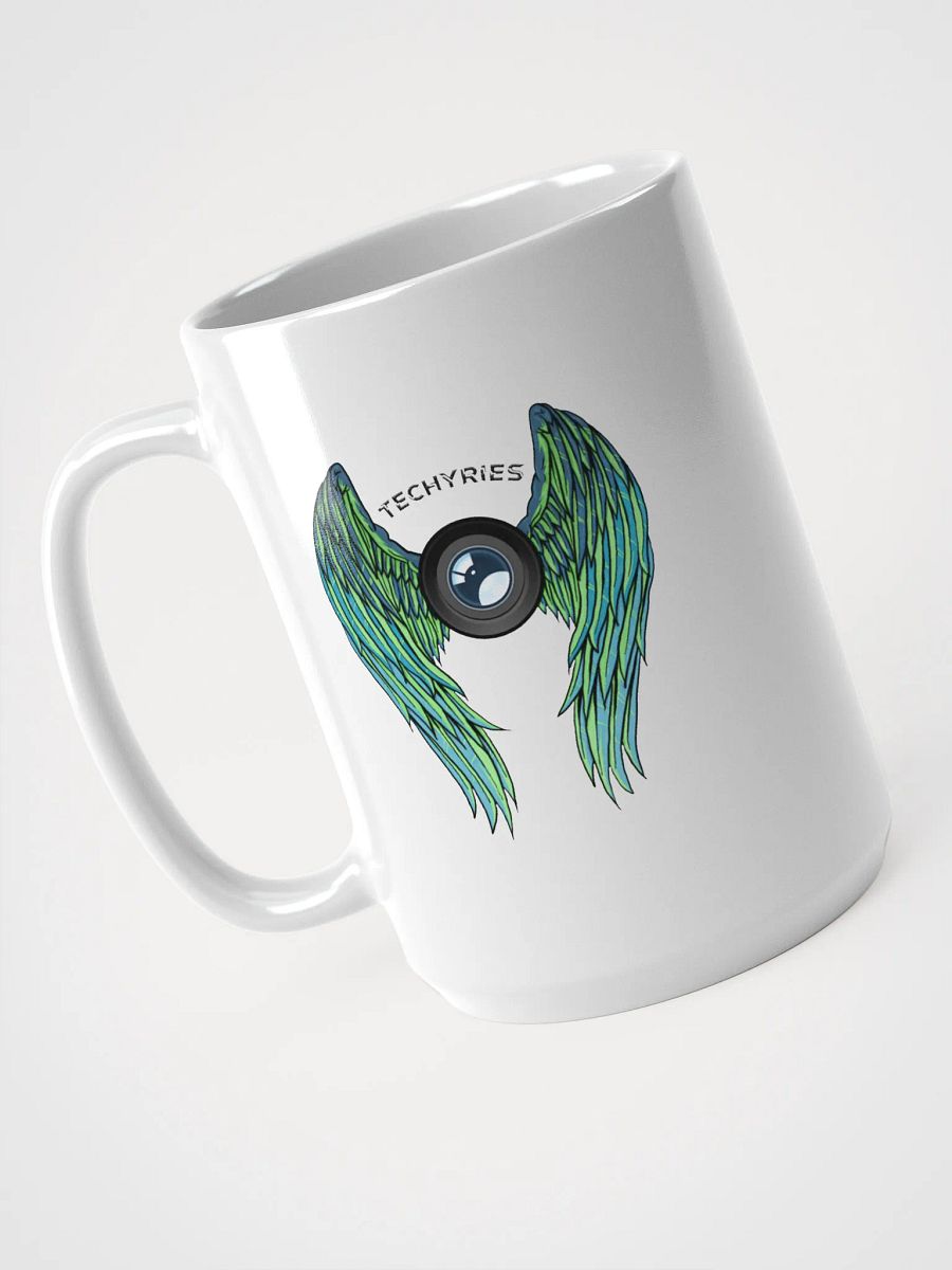 Techyries Logo White Glossy Mug product image (3)