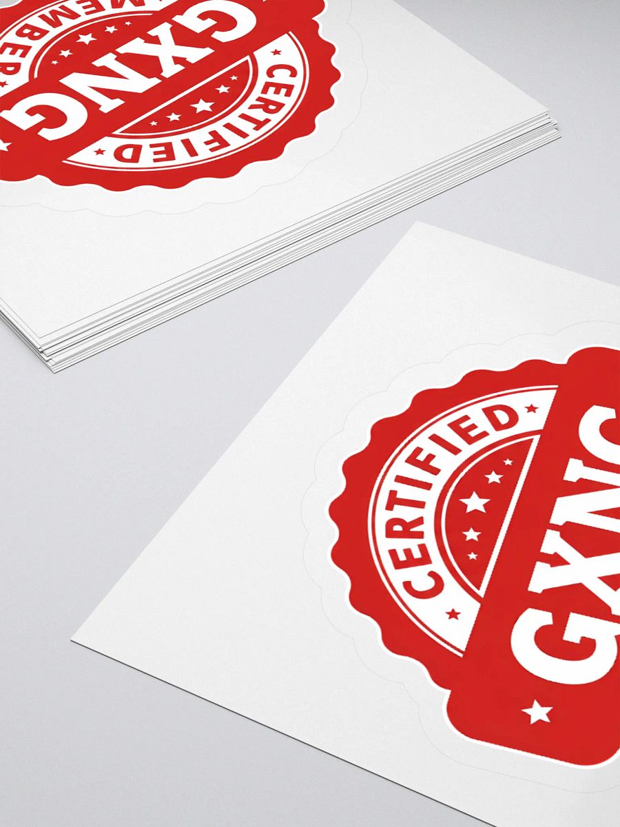 Certified GXNG Member Sticker product image (4)