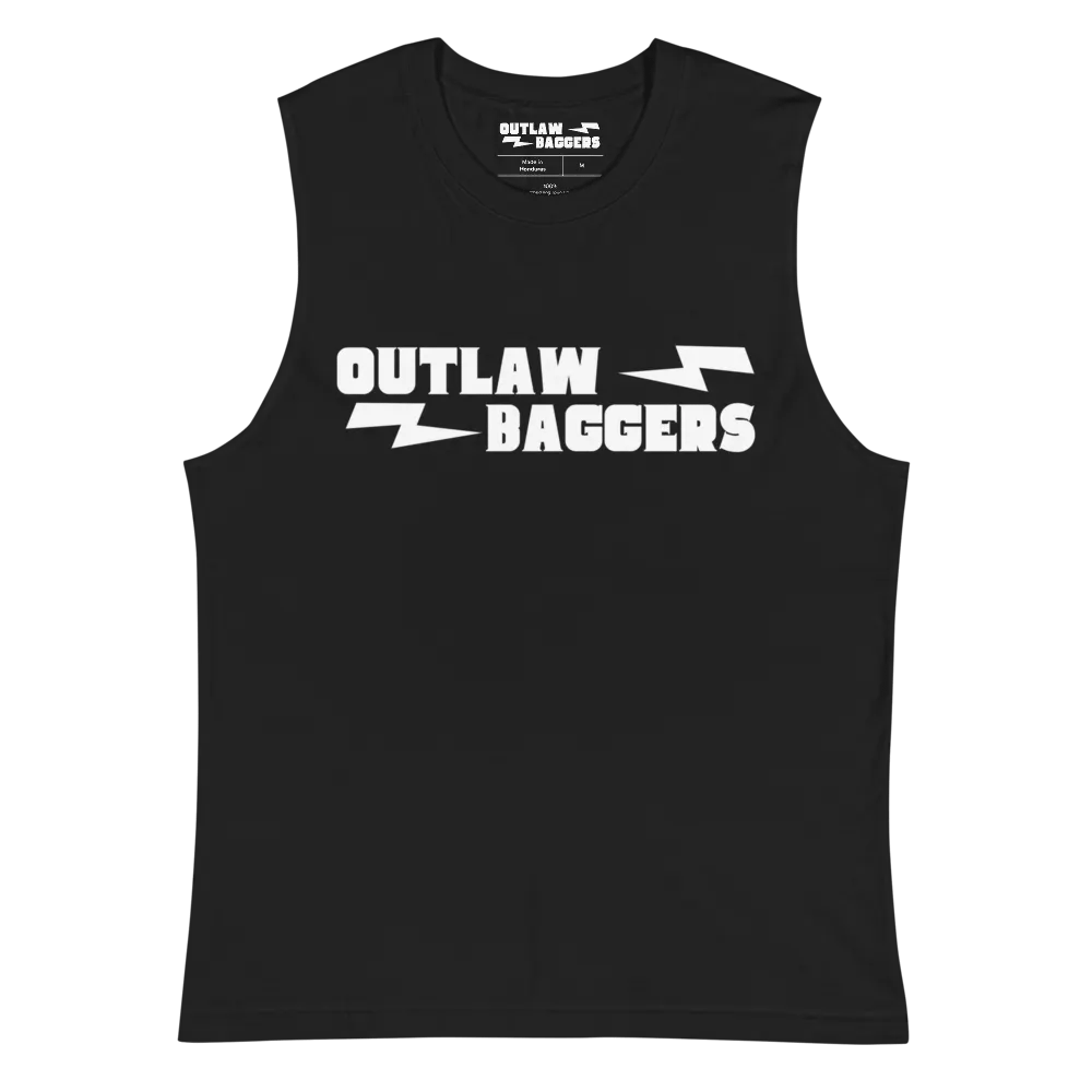Outlaw Baggers Classic Black Muscle Shirt product image (2)