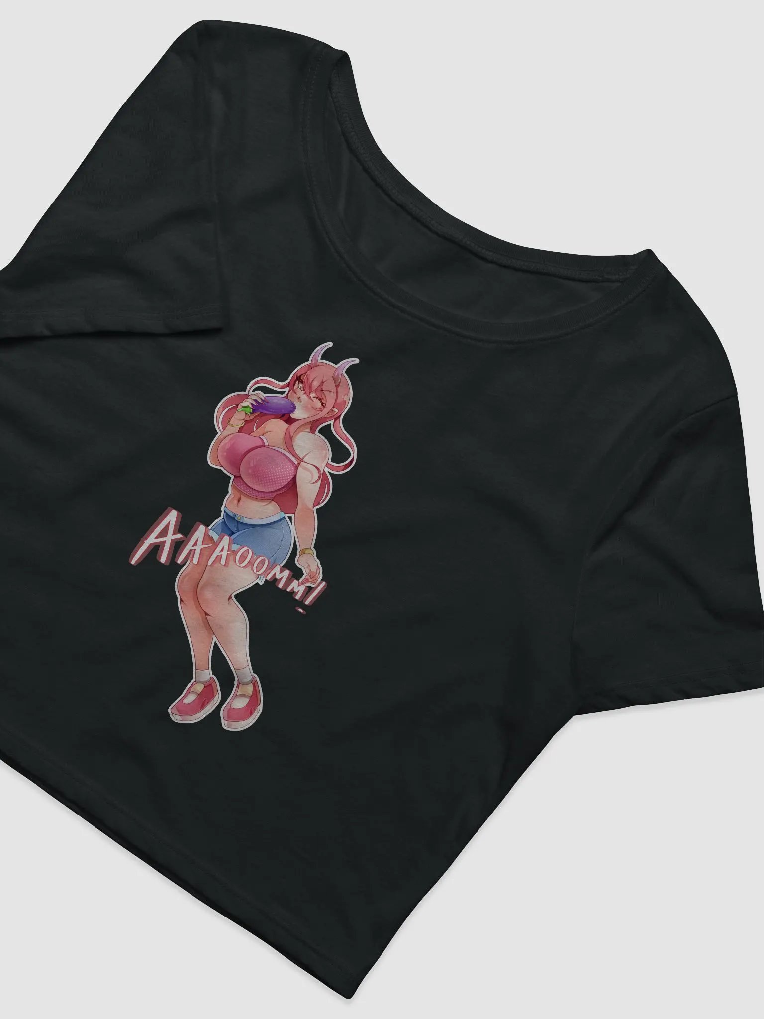 Sucking Eggplant Crop Top product image (3)