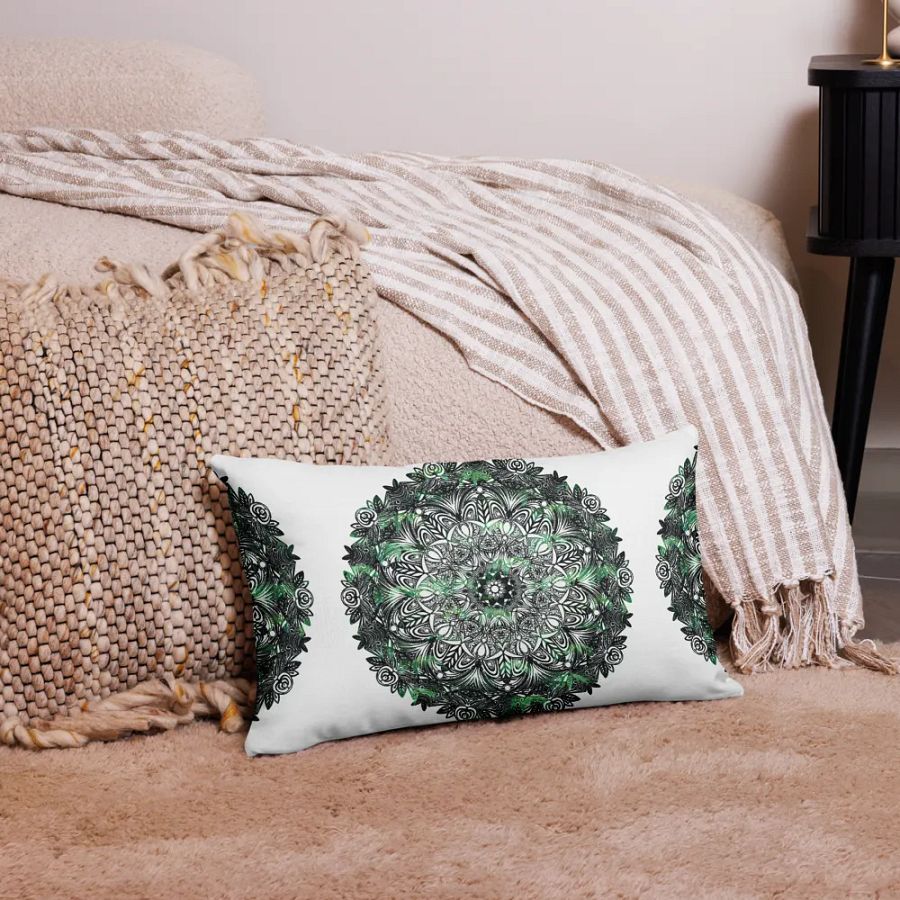 Verdant Oasis Premium Pillow Case product image (3)