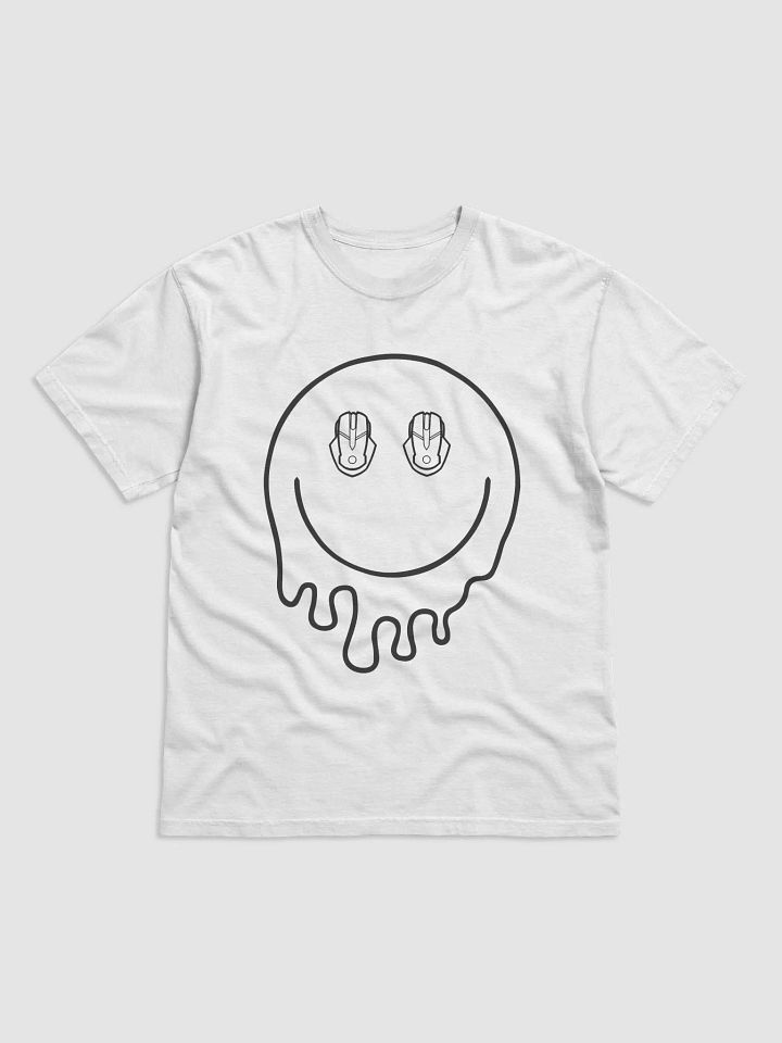 Drip Smiley Face T-Shirt (Black) product image (1)