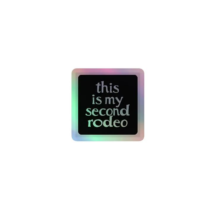Second Rodeo Holographic Sticker Set product image (1)