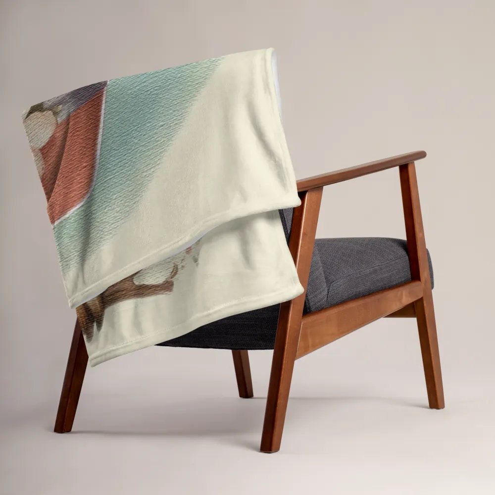 owl wearing a hat and a bow tie Throw Blanket product image (3)