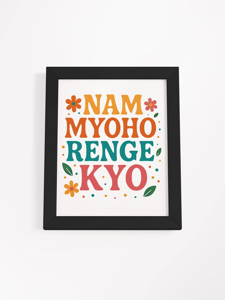Nam Myoho Renge Kyo Colorful Framed Poster product image (3)