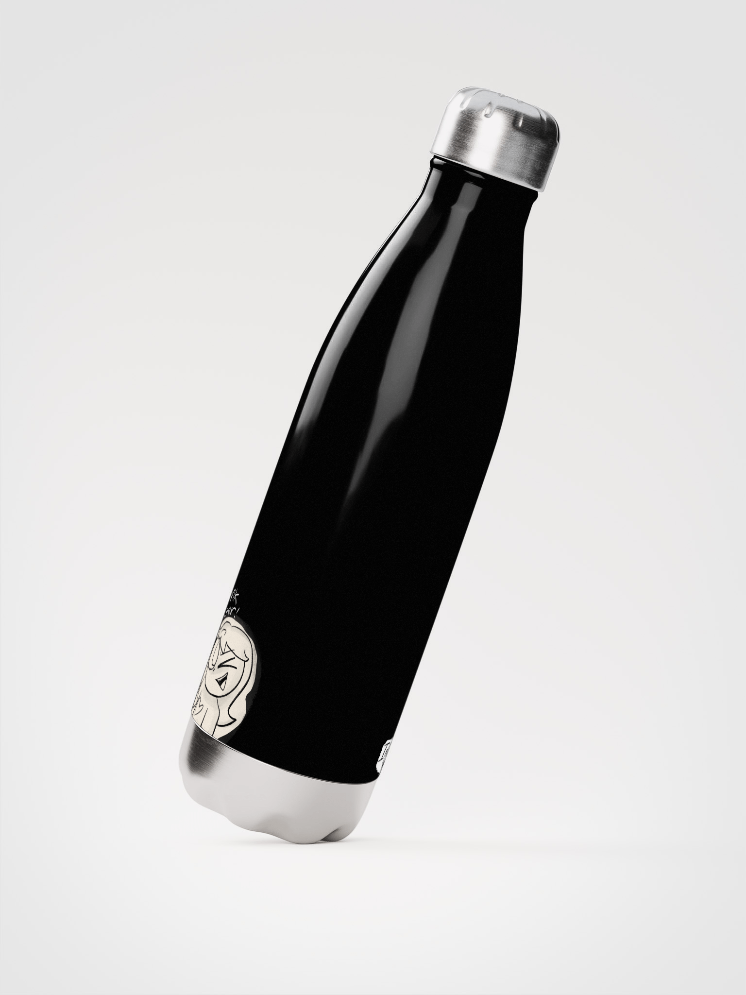 Indy "Drink Water" Water Bottle (Black Version) product image (2)