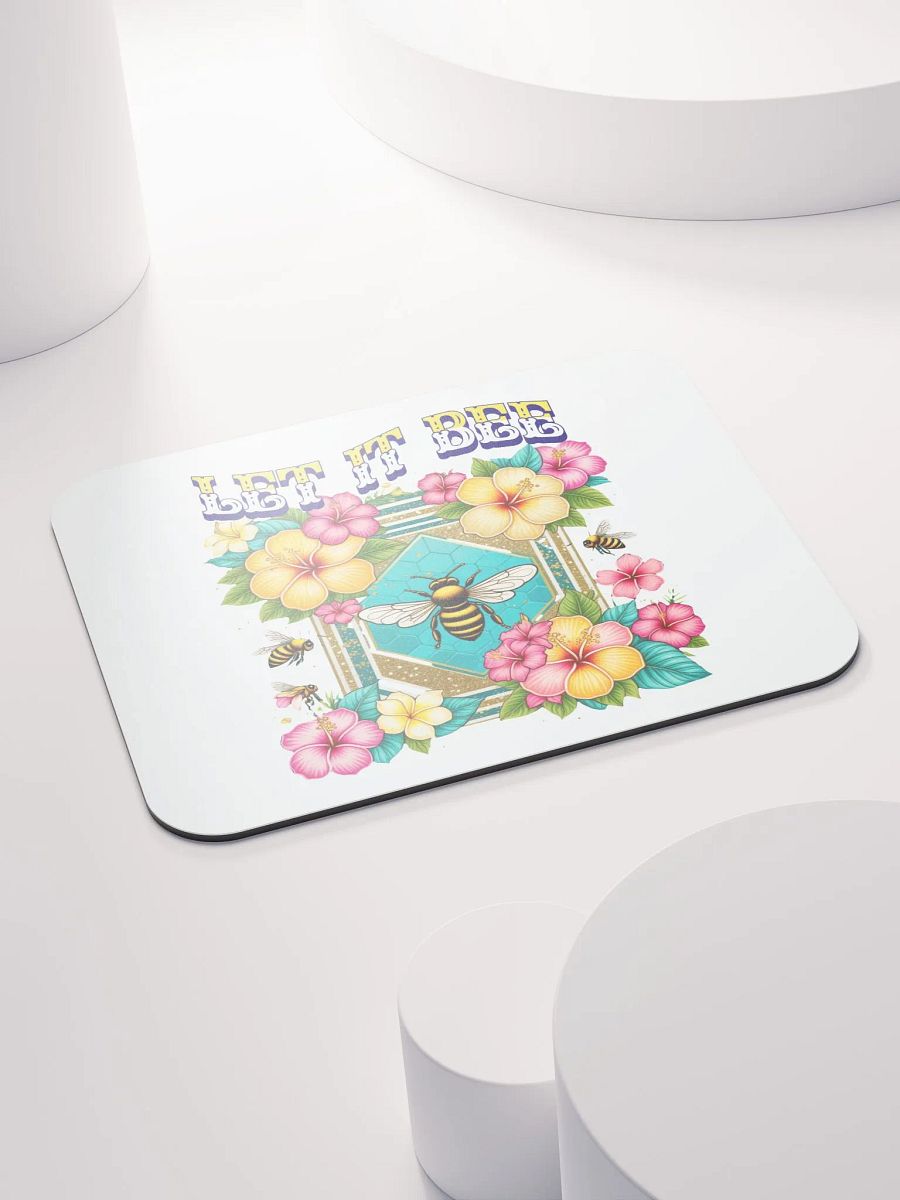 Let It Bee Flower Floral Vibrant Mouse Pad product image (4)