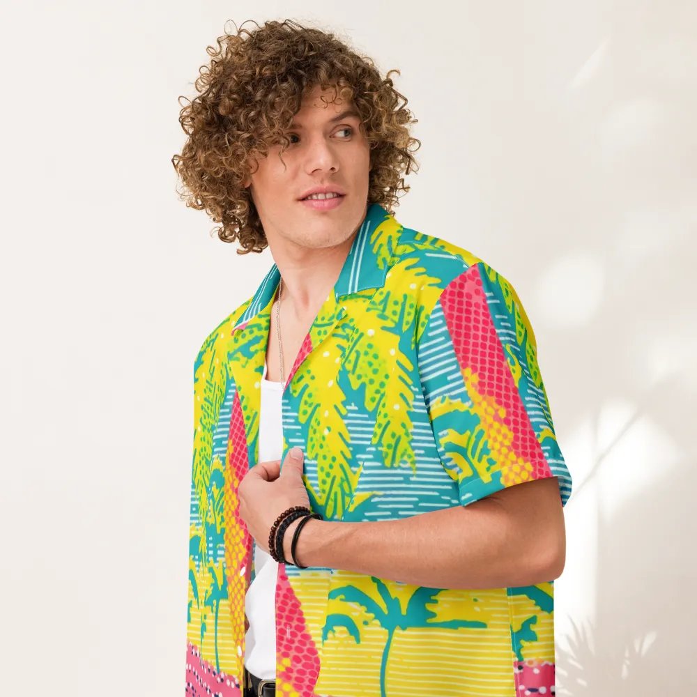 Neon Tropics Button-Down Shirt product image (7)