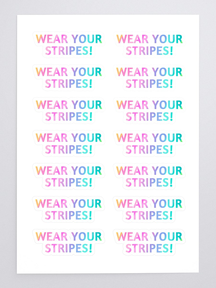 Wear Your Stripes Sticker Sheet product image (3)