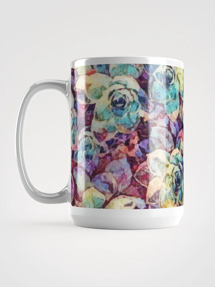 Abstract Graphic | White Coffee Mug | Desert Bloom Succulent product image (1)