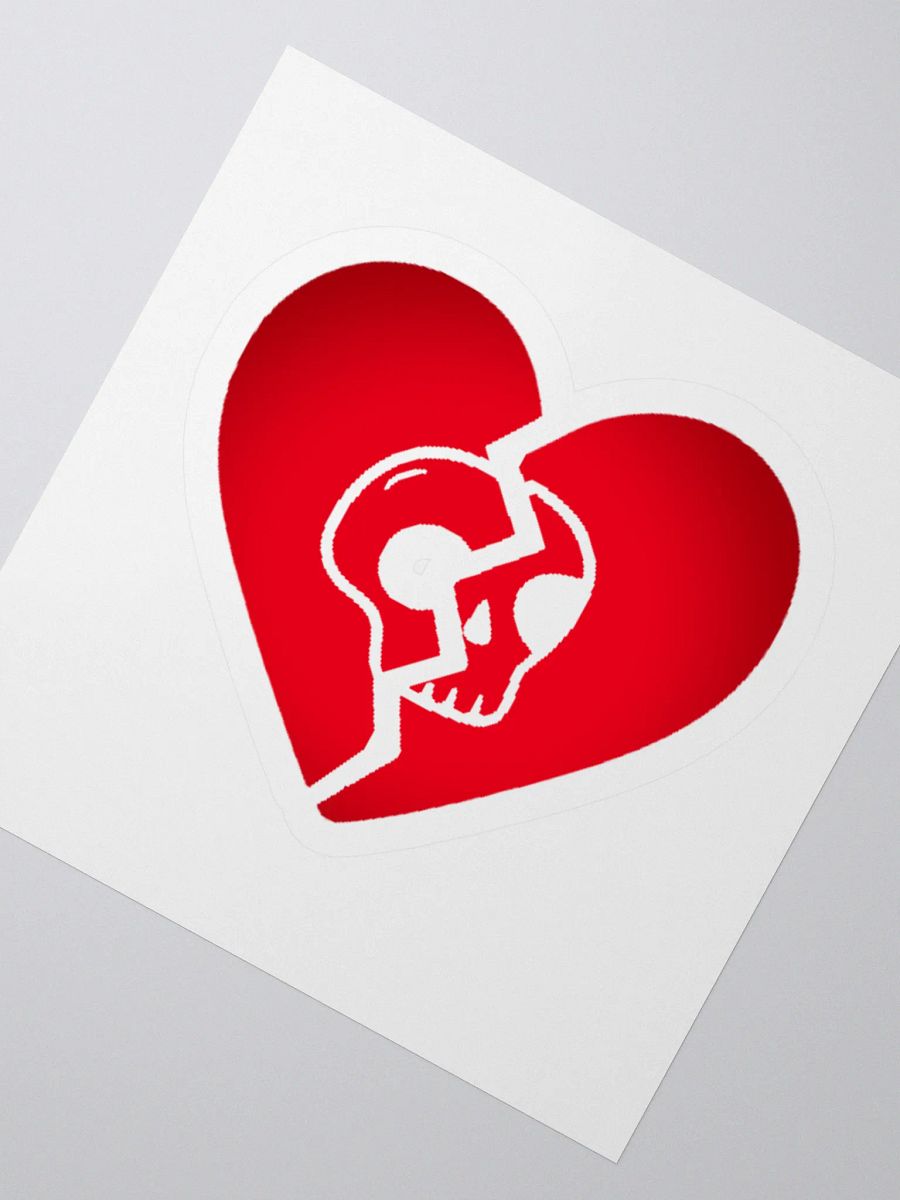 Broken heart skull Sticker product image (8)