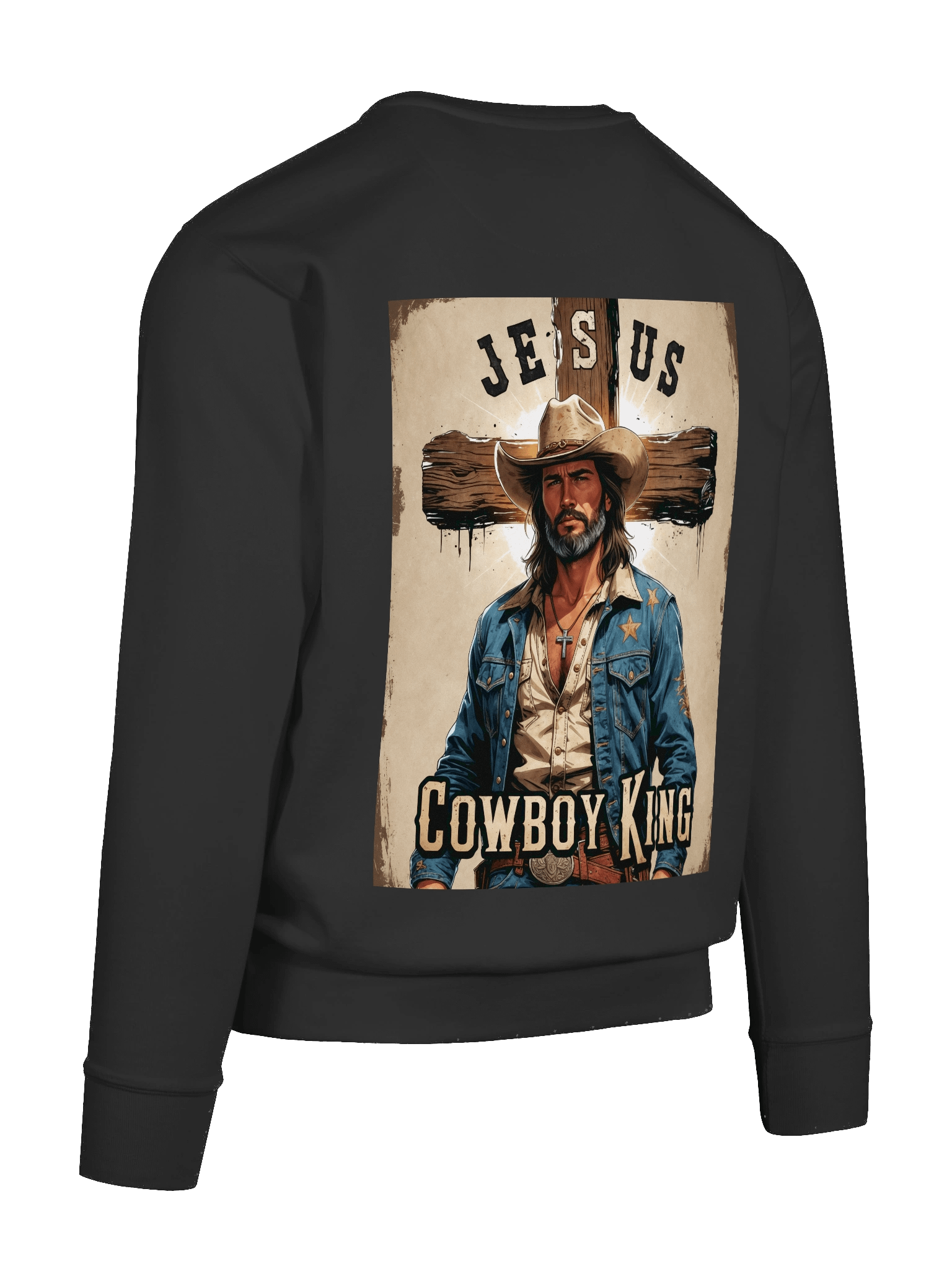 Jesus Cowboy King Sweatshirt product image (12)
