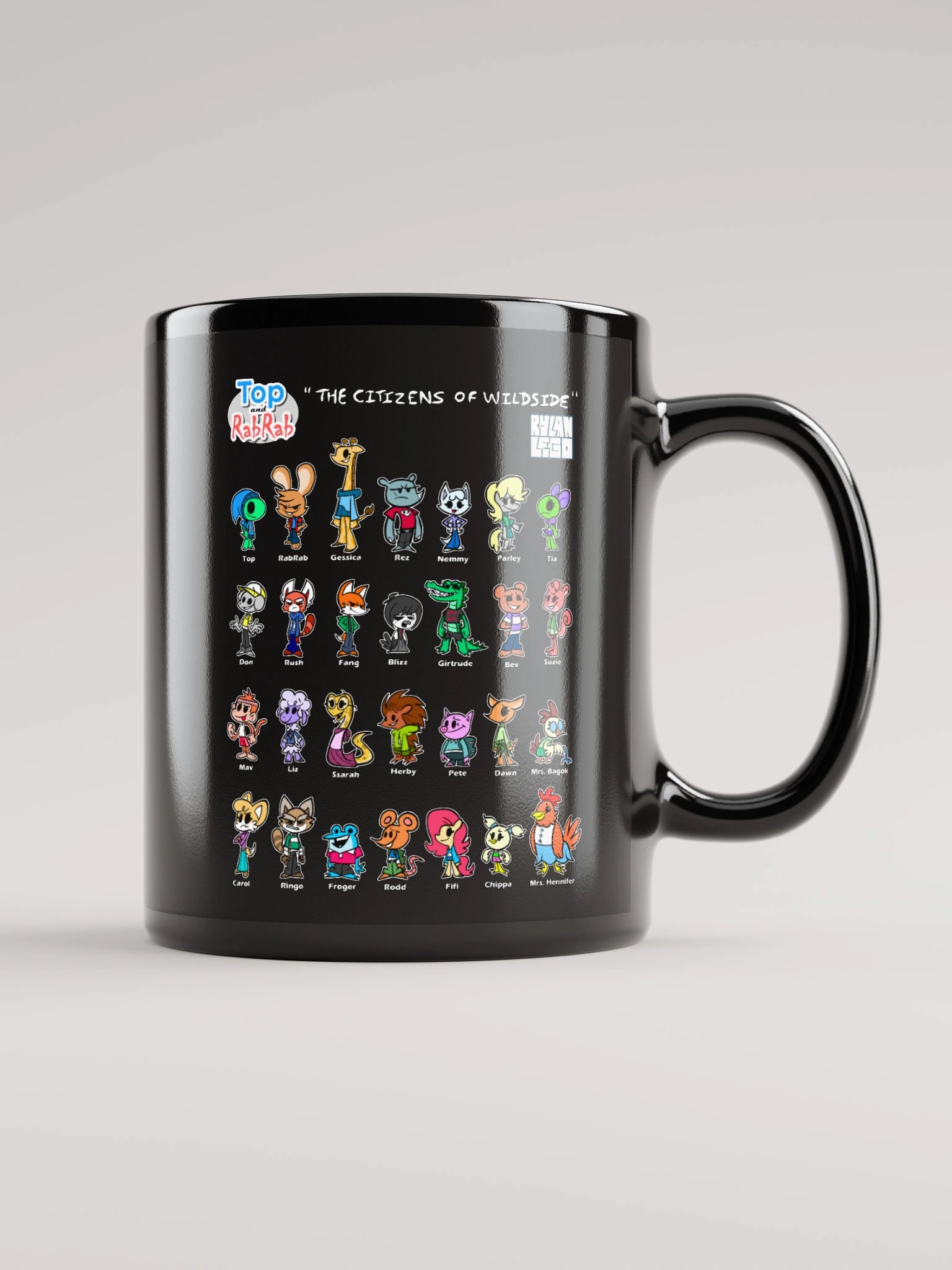 Top and RabRab Wildside Citizens Black Mug product image (1)