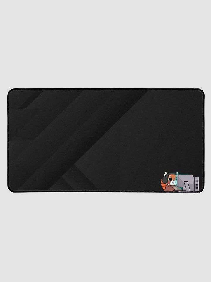 Gaming Bear Desk Mat (Geo Black) - 15.5" x 31.5" product image (1)