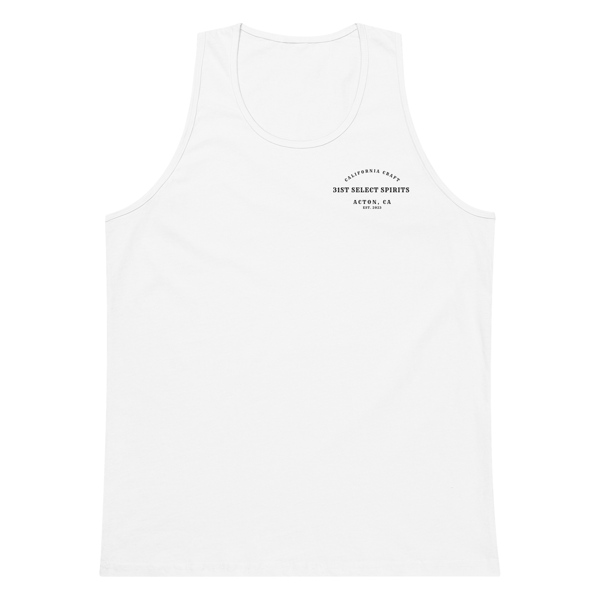 "Button" White Tank product image (5)