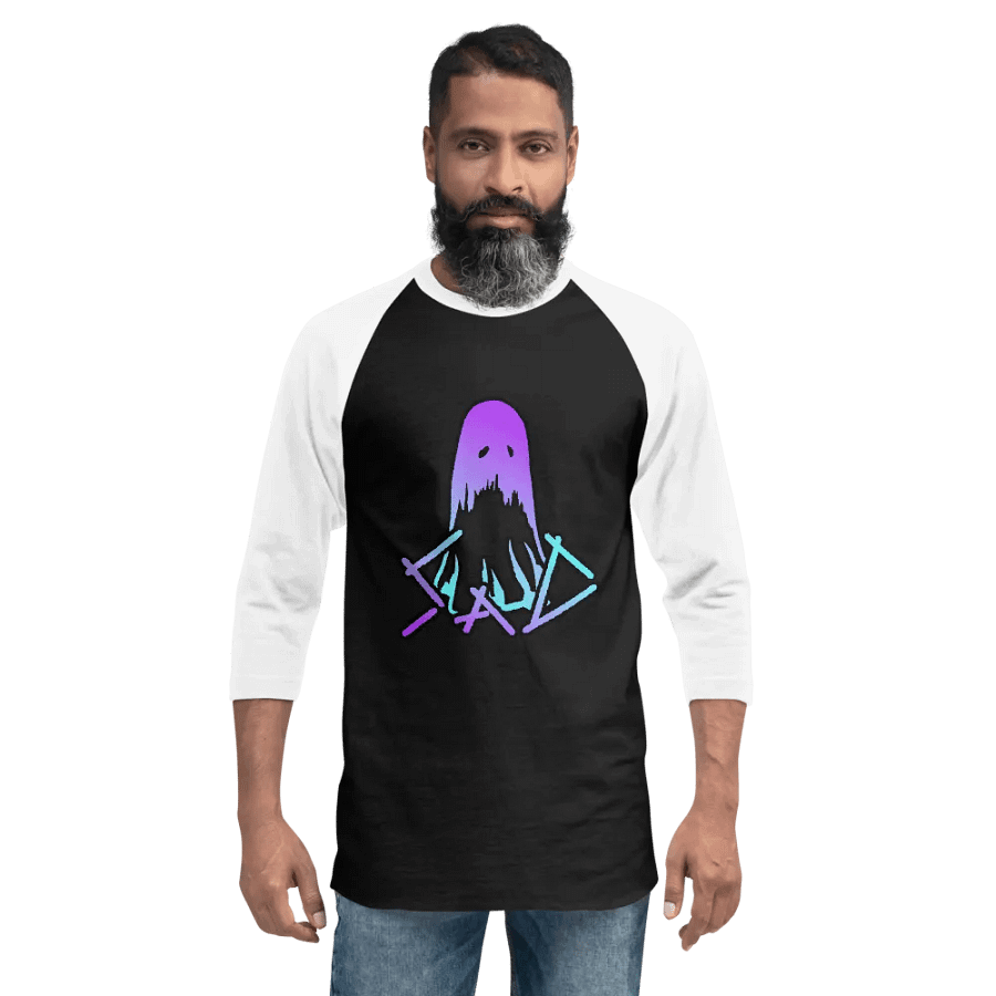 SaD 3/4 Two-Tone Tee (Raglan Tee) Logo - Purple and Blue product image (3)