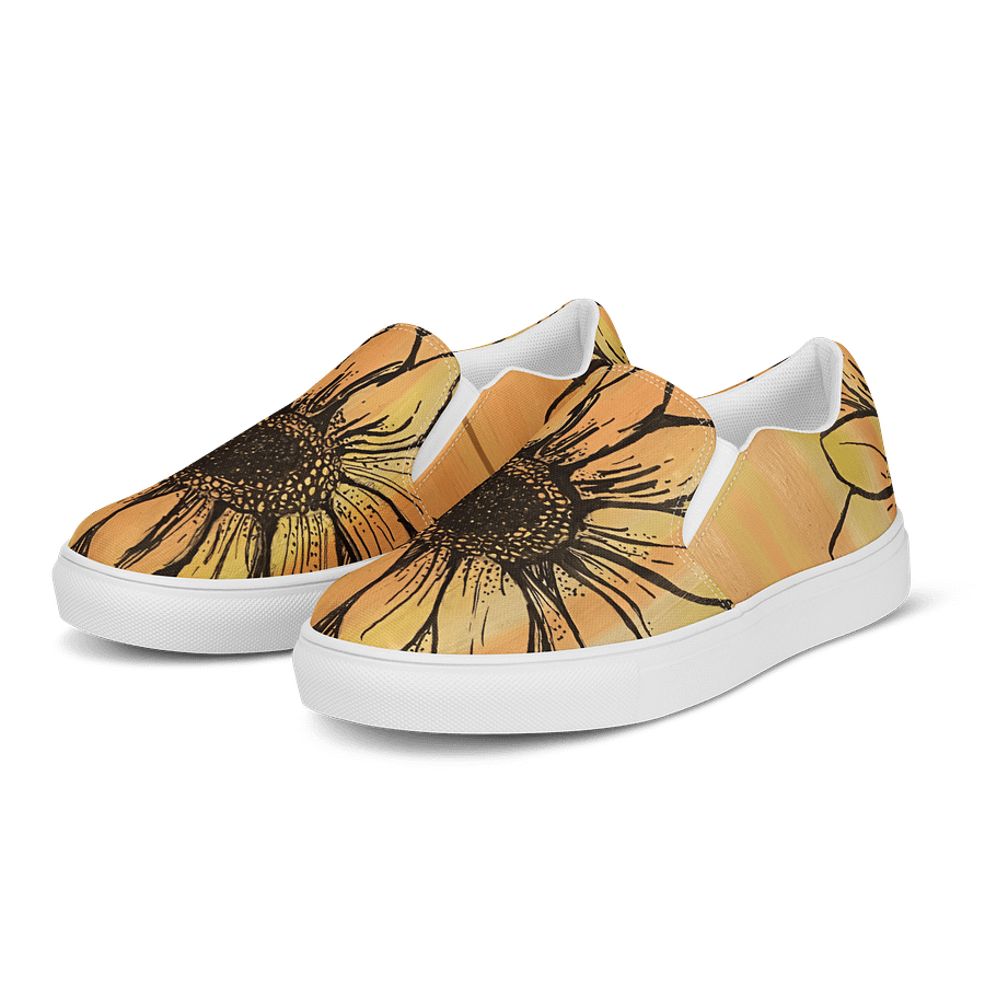 "Sunflower" Canvas Slip On Shoes (Women's) product image (3)