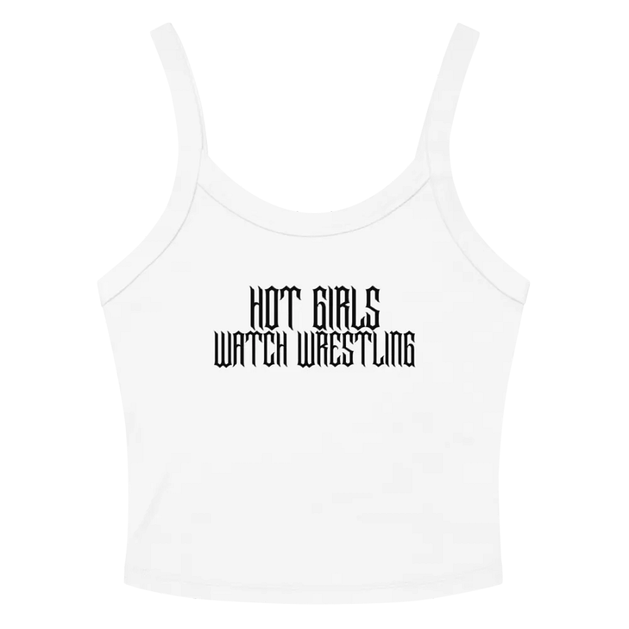 Hot Girls Watch Wrestling Grunge Micro-Rib Tank Top product image (15)