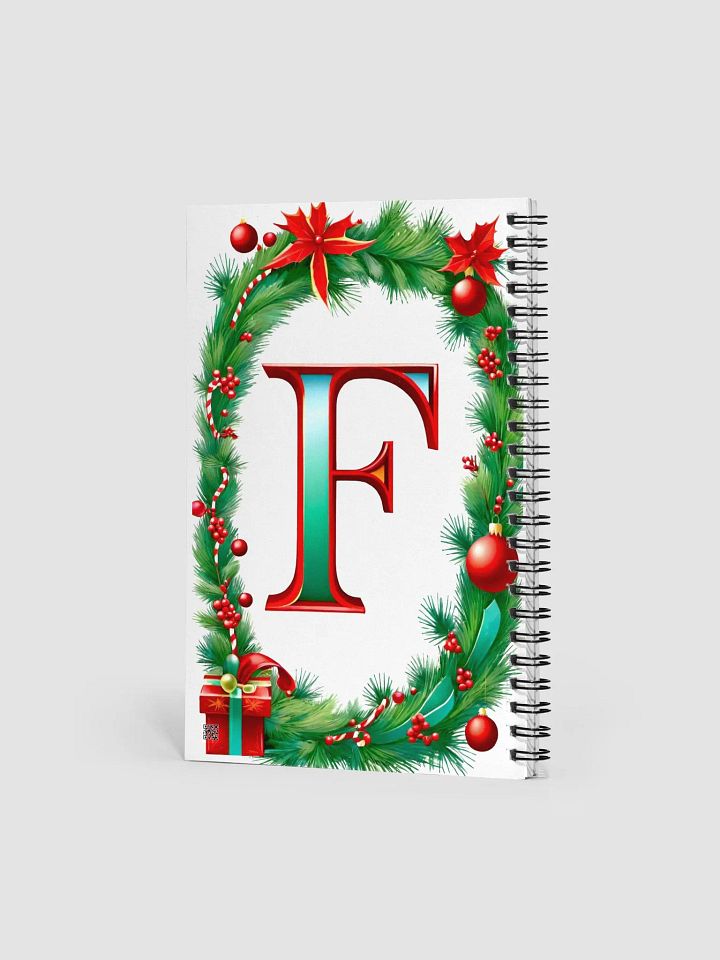 Christmas Monogram LetterF(3) Notebook product image (2)