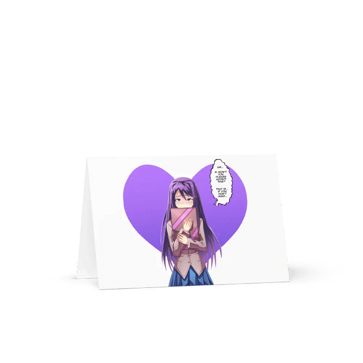 Yuri Valentines day card product image (1)