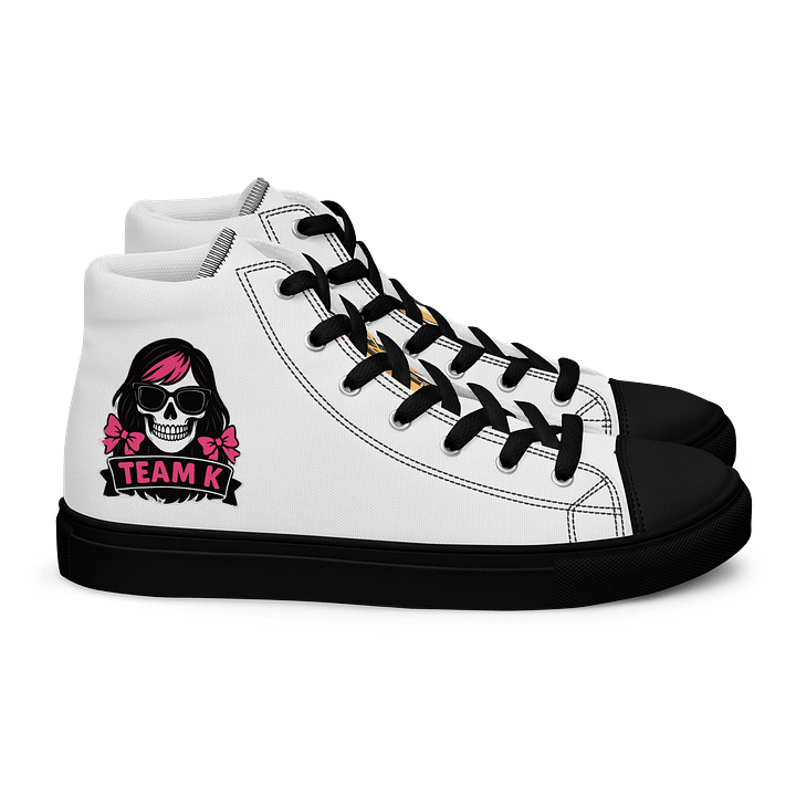 TEAM K (V-6) Women's High Top Canvas Shoes product image (2)