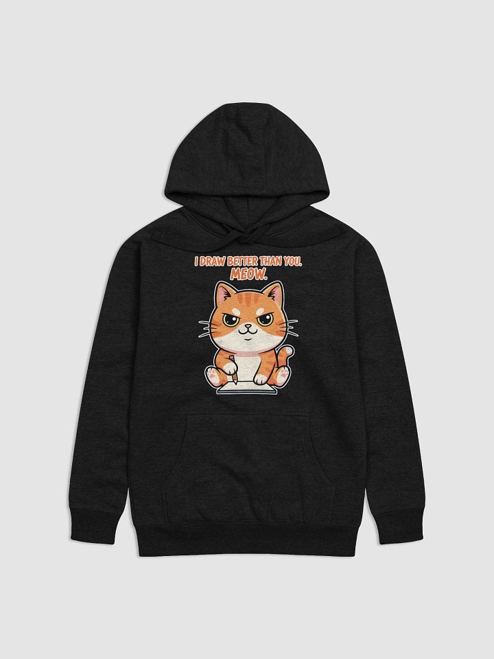 Rebel Sketch Cat Unisex Premium Hoodie product image (1)